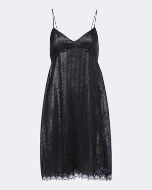 Tom Ford Verziertes Minikleid Mit Spitze - Schwarz