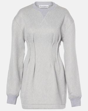 JW Anderson Jersey Sweatshirt Dress - Grey
