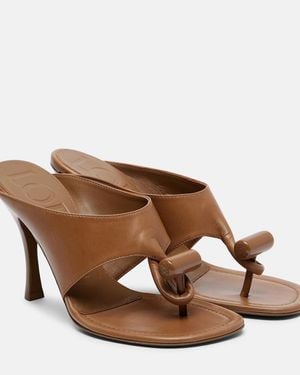 Loewe Sandalen Toggle 90 Aus Leder - Braun