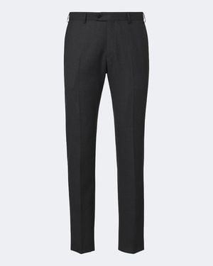 Brioni Wool Slim Pants - Black