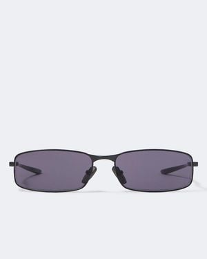 Balenciaga Logo Rectangular Sunglasses - Purple