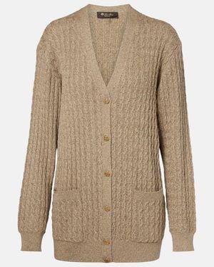 Loro Piana Cardigan Bihar Aus Einem Kaschmirgemisch - Natur