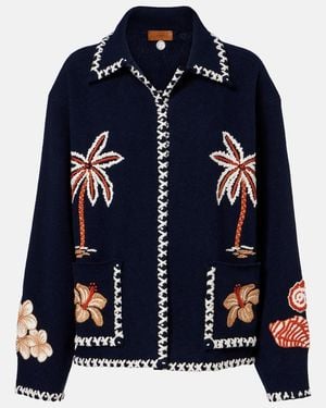 Alanui Remember Me Virgin Wool Jacket - Blue