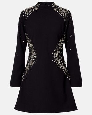 Jonathan Simkhai Carla Embellished Crepe Minidress - Black