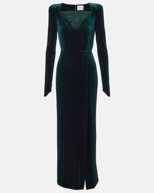 Galvan London Vanitas Velvet Gown - Blue