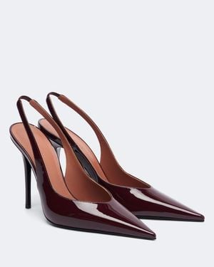 AMINA MUADDI Slingback-Pumps Anok Aus Leder - Braun