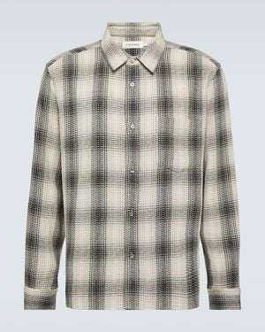 FRAME Baja Tartan Cotton Shirt - Grey