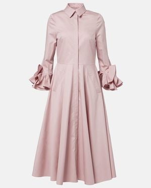 Safiyaa Belisse Cotton Poplin Shirt Dress - Pink