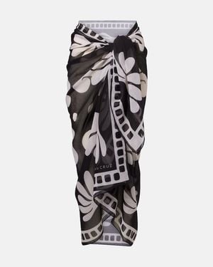 Cala De La Cruz Bedruckter Cover-Up Luana - Schwarz