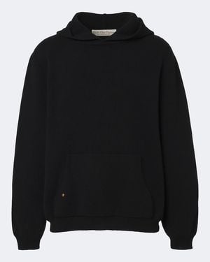 God's True Cashmere Cashmere Hoodie With Tiger's Eye - Black