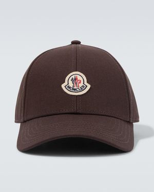 Moncler Baseballcap Aus Baumwoll-Twill - Braun