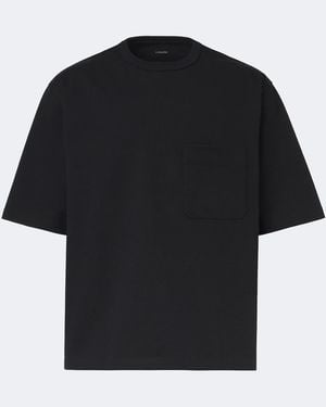 Lemaire Camiseta De Jersey De Algodon - Negro