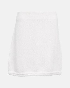 Dorothee Schumacher Cool Towelling Terry Miniskirt - White