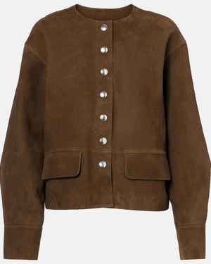Proenza Schouler Robin Suede Jacket - Brown