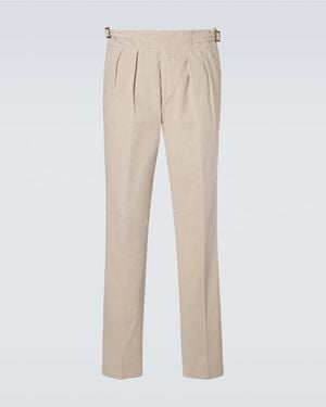 Rubinacci Hose Manny Aus Baumwoll-Twill - Natur