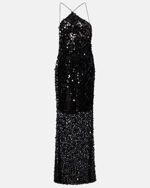The Sei Sequined Gown - Black