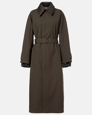 Bottega Veneta Trenchcoat Intrecciato - Braun