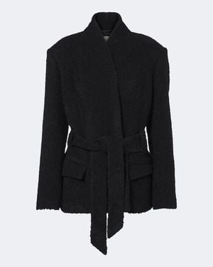 Isabel Marant Syndra Wool And Alpaca-Blend Boucle Jacket - Black