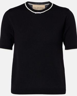 Valentino Virgin Wool Jumper - Black