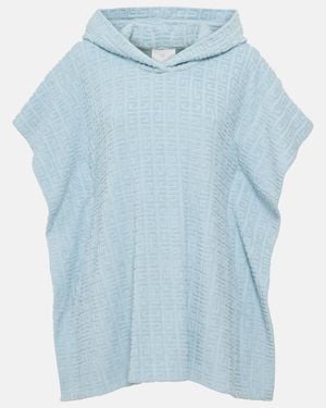 Givenchy Poncho 4G Plage aus Frottee - Blau