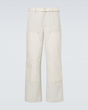 Sacai Weite Hose - Weiß
