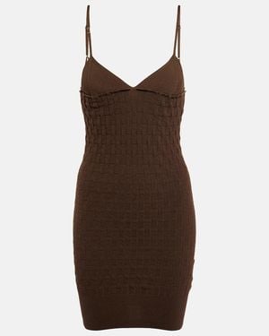 Jacquemus Tecido Sleeveless Dress - Brown