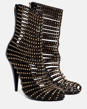 Givenchy Verzierte Ankle Boots 95 Aus Leder - Schwarz