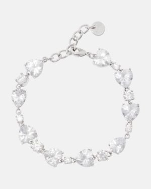Self-Portrait Crystal-Embellished Bracelet - White