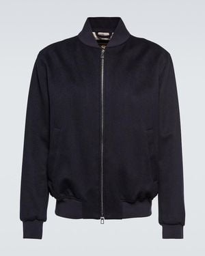 Loro Piana Ivy Cashmere Bomber Jacket - Blue