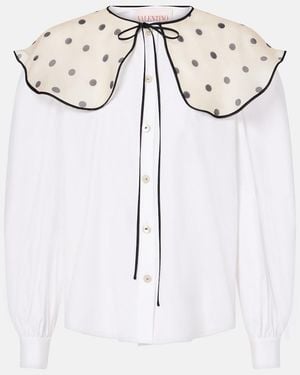 Valentino Cotton Poplin Shirt - White