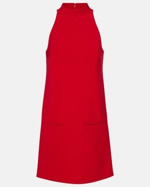 Courreges Heritage Halterneck Crepe Minidress - Red