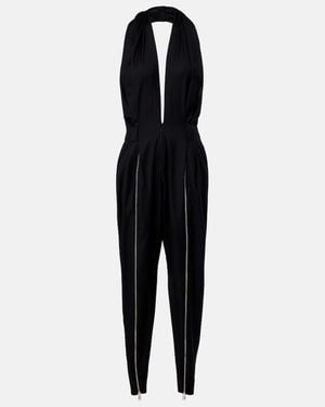 Coperni Halterneck Virgin Wool Jumpsuit - Black