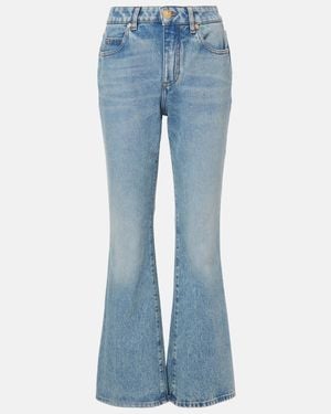 Balmain Low-Rise Bootcut Jeans - Blue