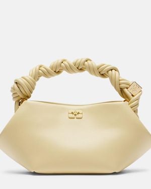 Ganni Bou Mini Top-Handle Bag - Metallic
