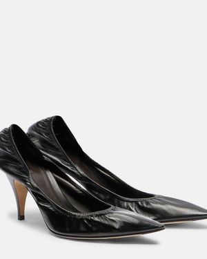 The Row Liisa Leather Pumps - Black