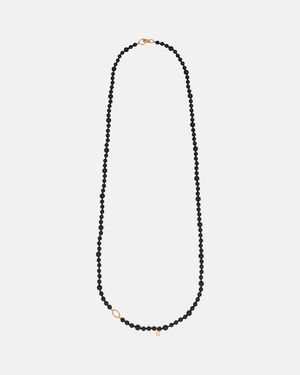 TOTEME Collar Inifinity Con Onix - Blanco