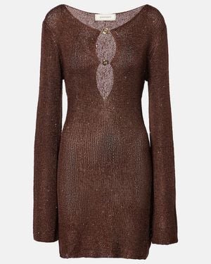 Bananhot Candy Sequined Minidress - Brown
