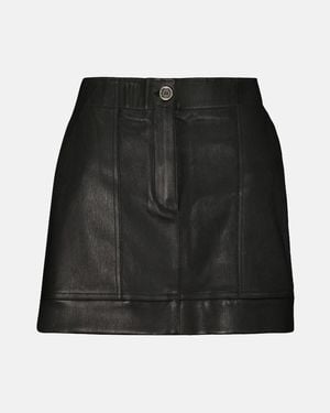Stouls Linette Leather Miniskirt - Black