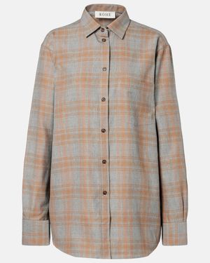 Rohe Checked Shirt - Natural