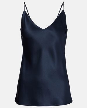 JOSEPH Clea Silk Satin Camisole - Blue