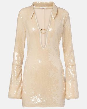 Oséree Minikleid Marylin O Mit Pailletten - Natur
