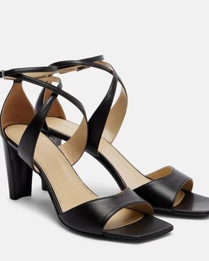 Lemaire Sandalen Cross Aus Leder - Schwarz