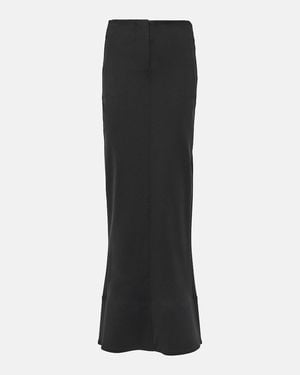 Jacquemus La Jupe Escala Knitted Maxi Skirt - Black