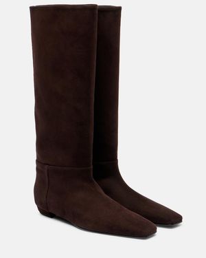 Proenza Schouler Suede Knee-High Boots - Brown