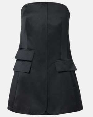 Frankie Shop Top Luma Aus Satin - Schwarz