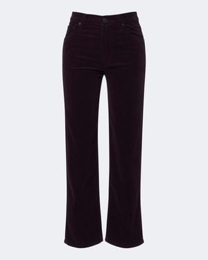 Citizens of Humanity Palma Cotton Corduroy Straight Trousers - Blue
