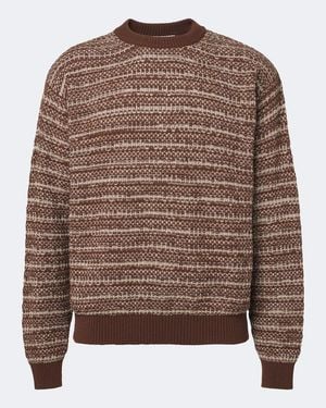 Frescobol Carioca Pullover Jardim Aus Baumwolle Und Kaschmir - Braun