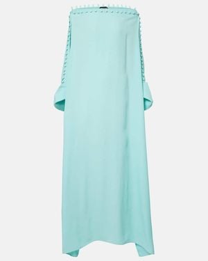 Taller Marmo Mila Crepe Cady Kaftan - Blue
