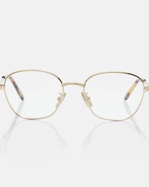 Loewe Slim Square Glasses - Metallic