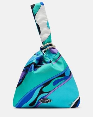 PUCCI Tasche Orchidee Aus Seiden-Twill - Blau